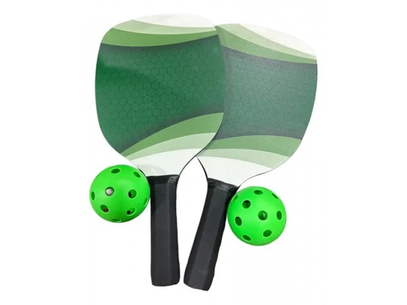 JUEGO DE PALETAS CON PELOTAS PICKLE BALL