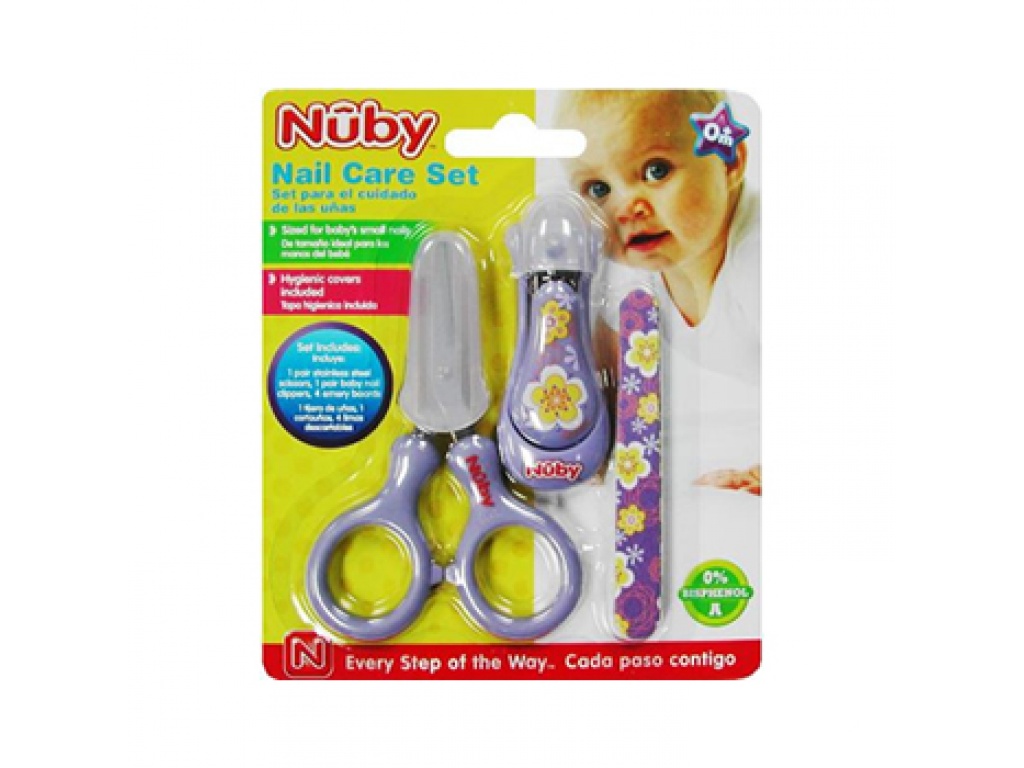 NUBY SET UAS X 6 PIEZAS ROSA