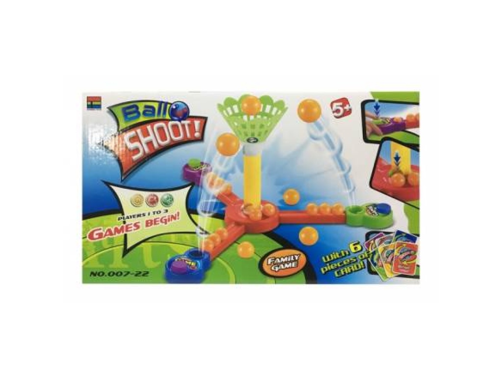 JUEGO MESA LANZA PELOTAS EN CANASTA 5997
