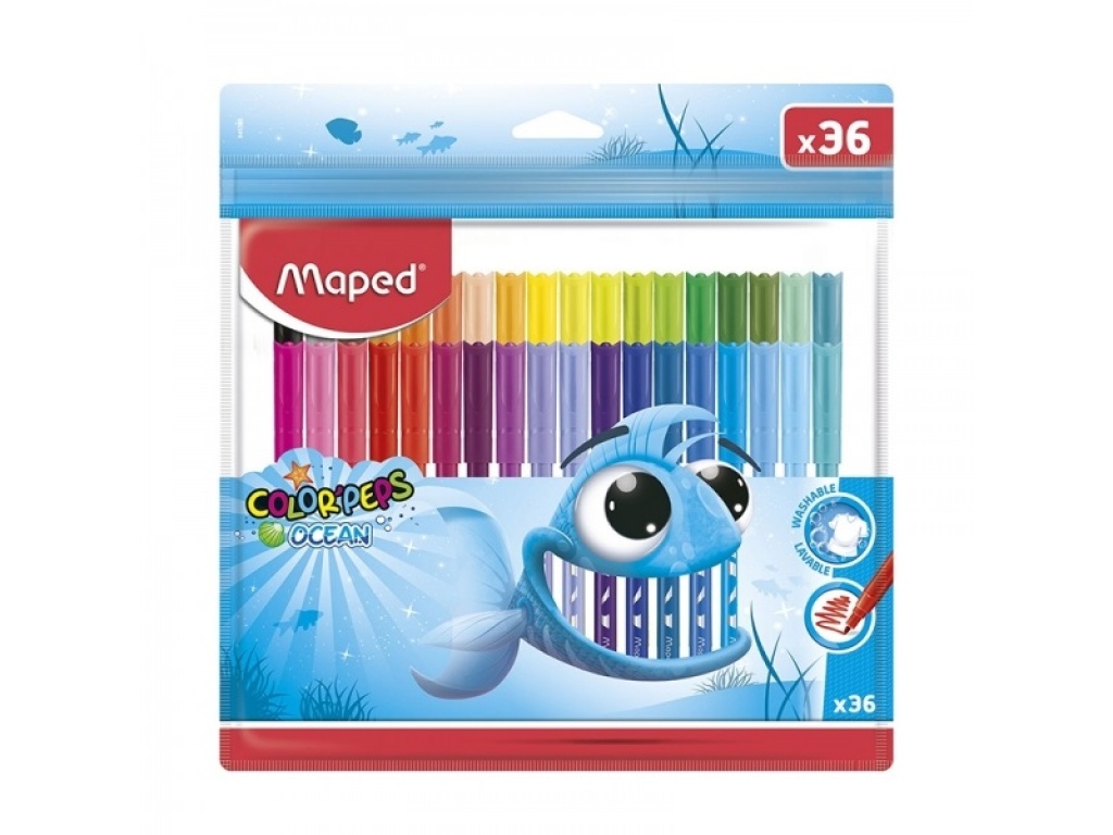 Marcadores Maped Ocean 36 Colores