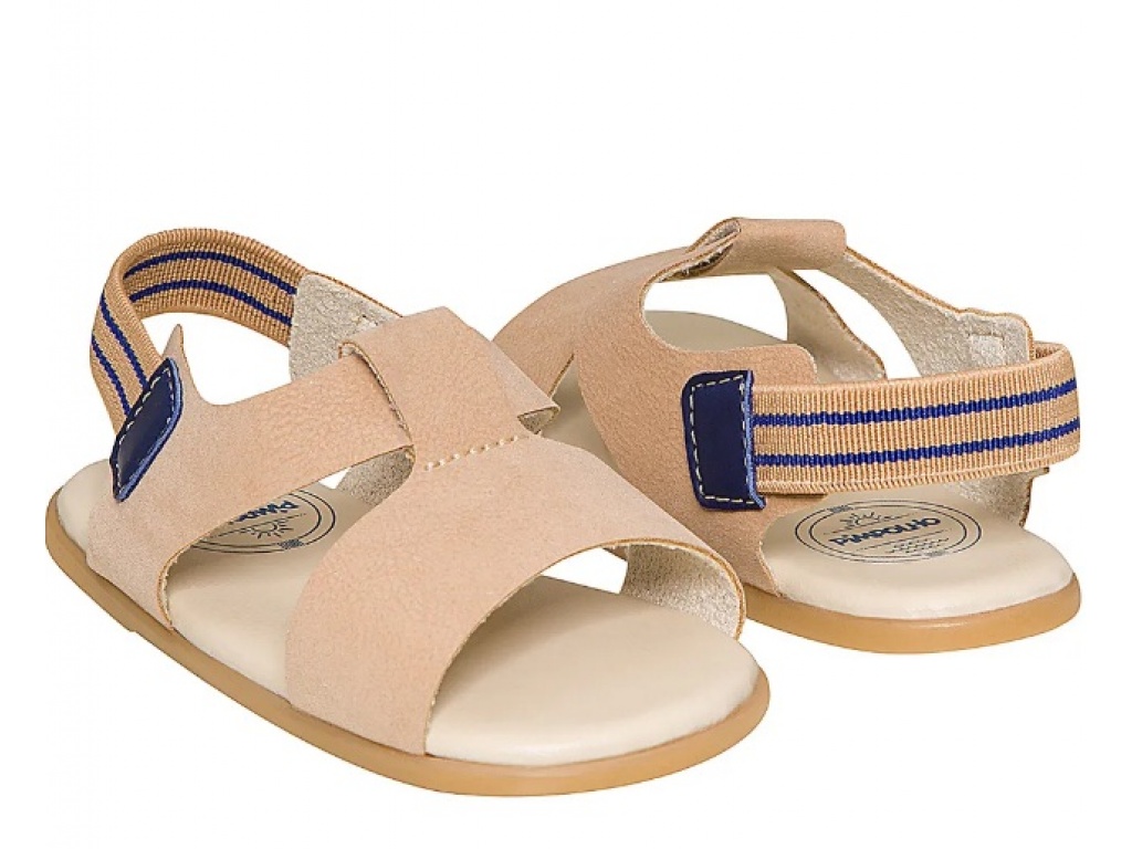 SANDALIA PIMPOLHO BEIGE CON ELASTICO TALLE 20