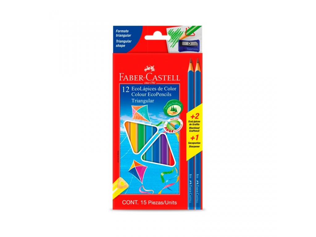 Lapices Faber Largo X12 Colores Kit