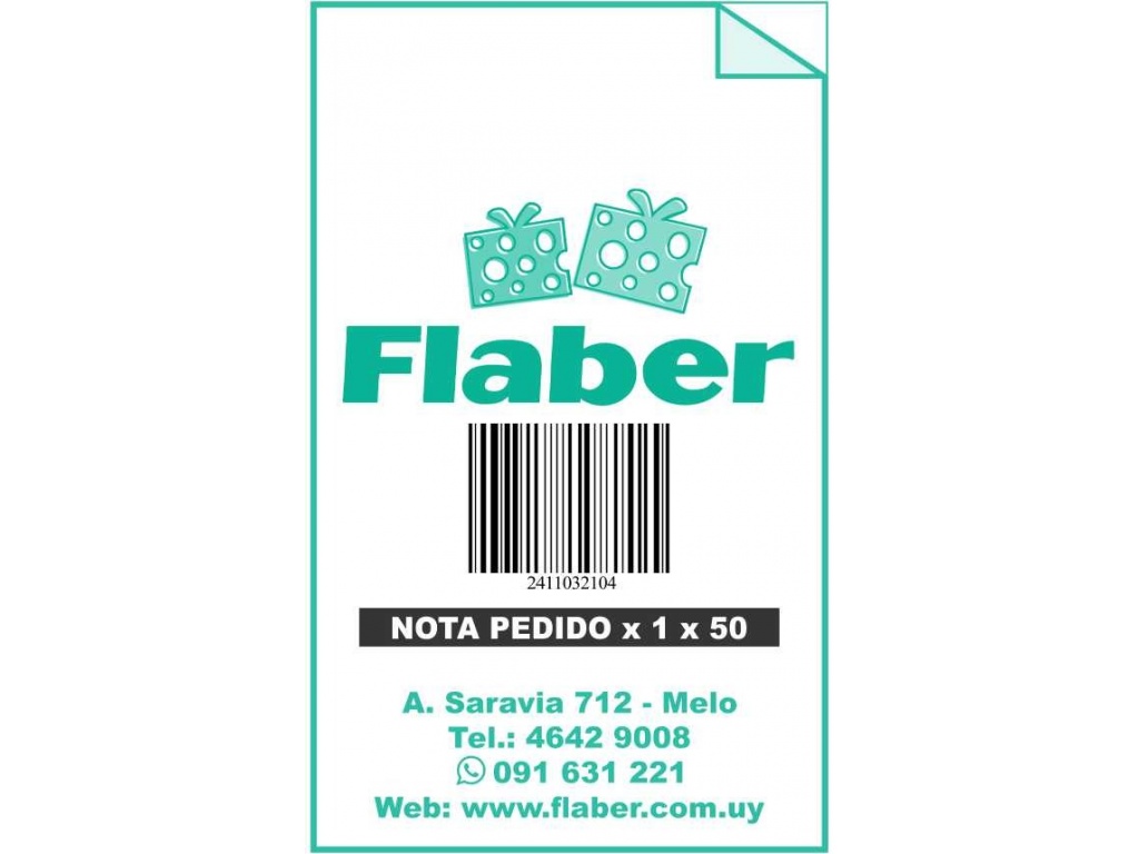 LIBRETA NOTA DE PEDIDO FLABER 1 X 50 HJS
