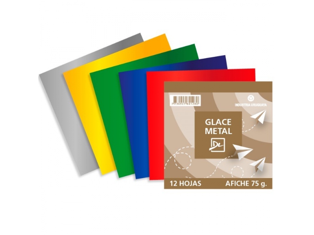 PAPEL GLACE PTE 16 UNIDADES METALIZADO