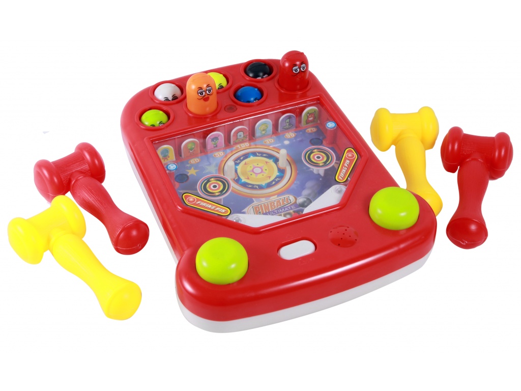 JUEGO DE MESA PINBALL, CON LUZ Y SONIDO A PILAS AA