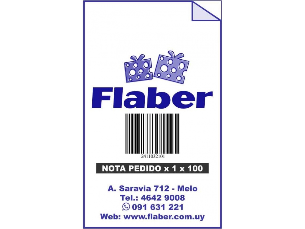 LIBRETA NOTA DE PEDIDO FLABER 1 X 100 HJS