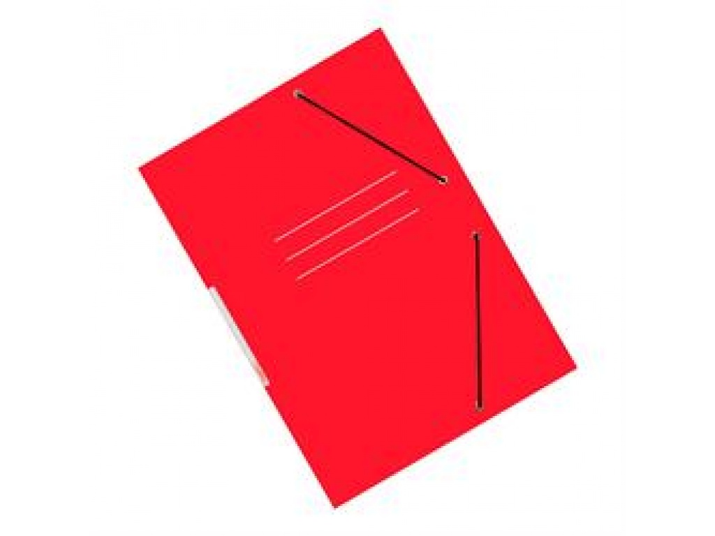 CARPETA CON ELASTICO TEORIA+  ROJO