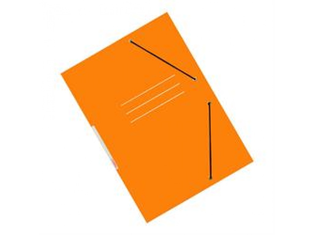 CARPETA CON ELASTICO TEORIA+  NARANJA