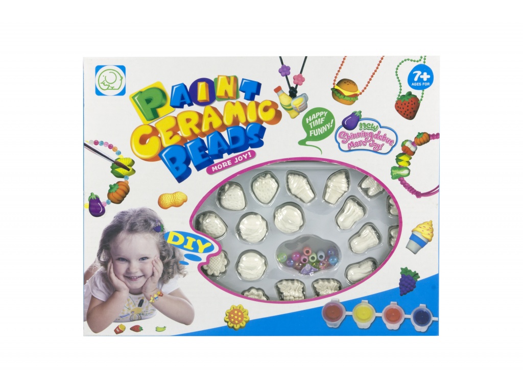 CUENTA DE CERAMICA PARA PINTAR Y HACER PULSERAS