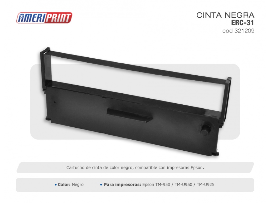 Ameriprint Cinta Impresora Epson Erc 31 Tm    930/950