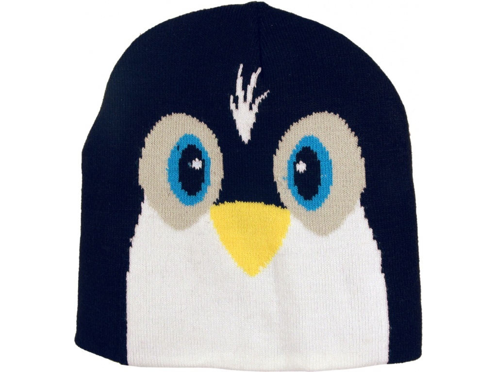 GORRO INFANTIL CON CARITA PINGINO