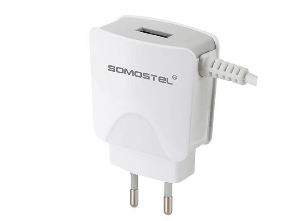 CARGADOR SOMOSTEL MICRO USB CABLE INCLUIDO + USB  SMS-A12