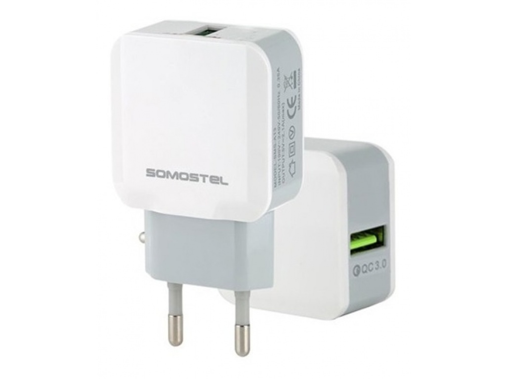 CARGADOR SOMOSTEL SMS-A03 MICRO USB 2.1 A