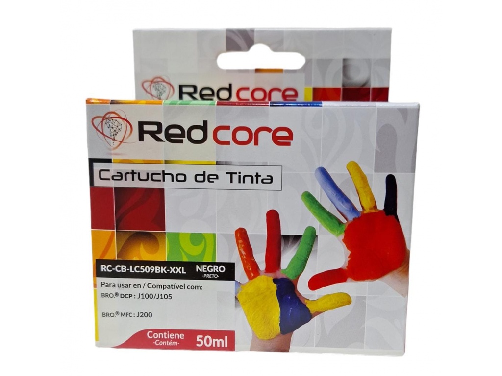 CARTUCHO BROTHER REDCORE LC 123  124 ROJO 10ML