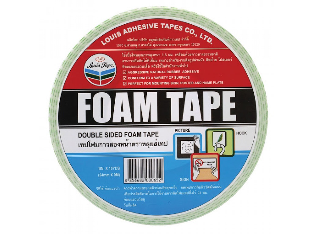 CINTA DOBLE FAZ LOUIS TAPE 24 MM X 2.7M   CIN242DF