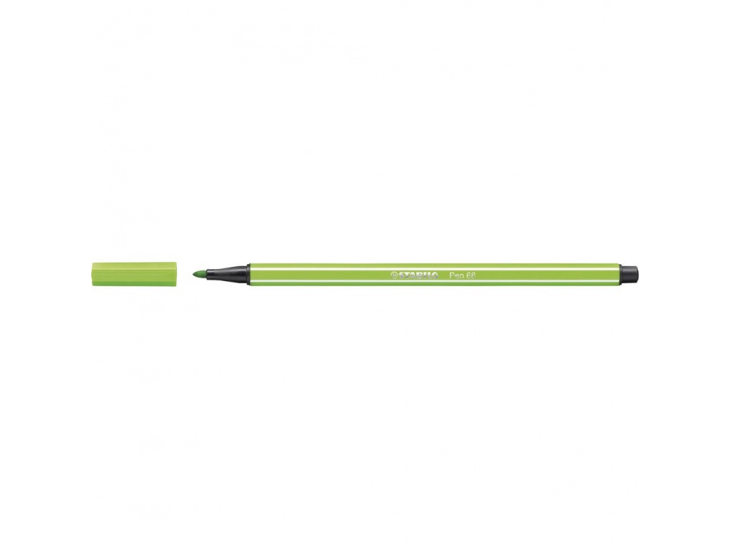 MARCADOR STABILO PEN 68 TRAZO GRUESO VERDE FLUO