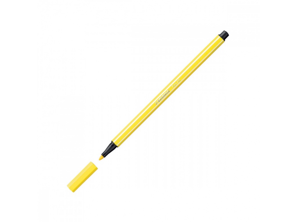 MARCADOR STABILO PEN 68 TRAZO GRUESO AMARILLO PASTEL