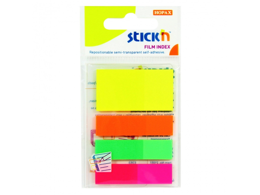 INDICE STICKN FILM 4 COLORES FLUO