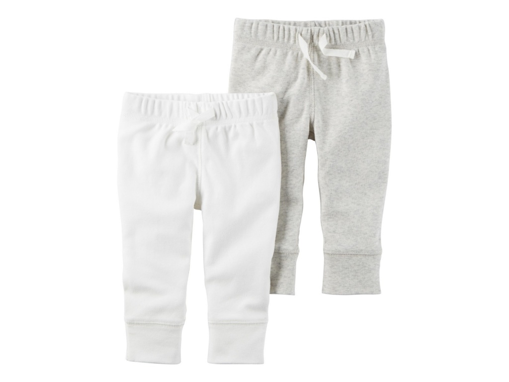 PANTALONES ALGODON CARTERS X2 12M