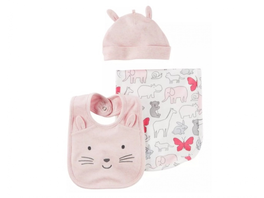 PACK CARTERS BABAERO BABITA Y GORRO AJUAR NIA