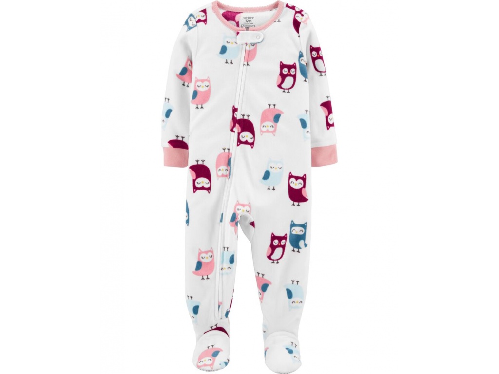 PIJAMA CARTERS MICROPOLAR BUHOS NENA  12M