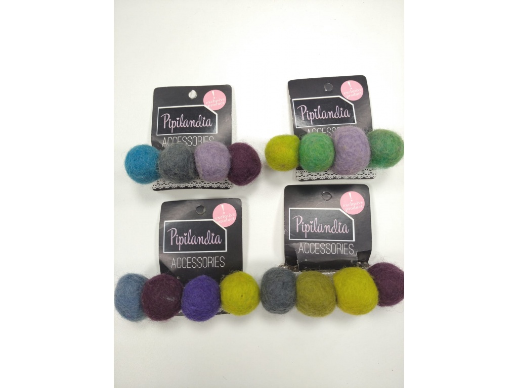 Pipilandia Broches 4 Pompones