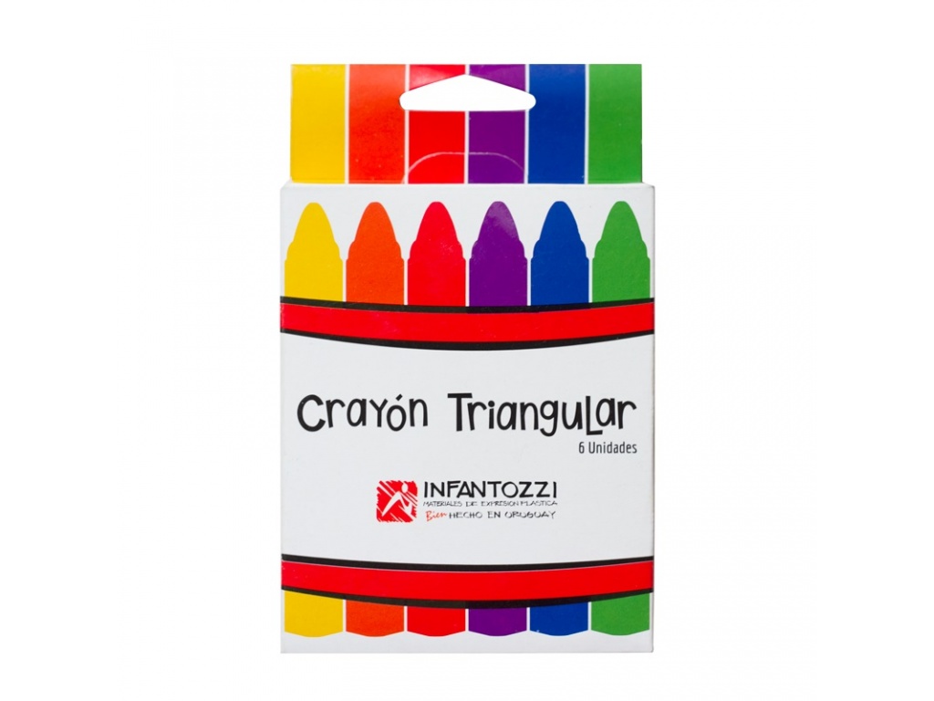 CRAYON TRIANGULAR X 6 INFANTOZZI