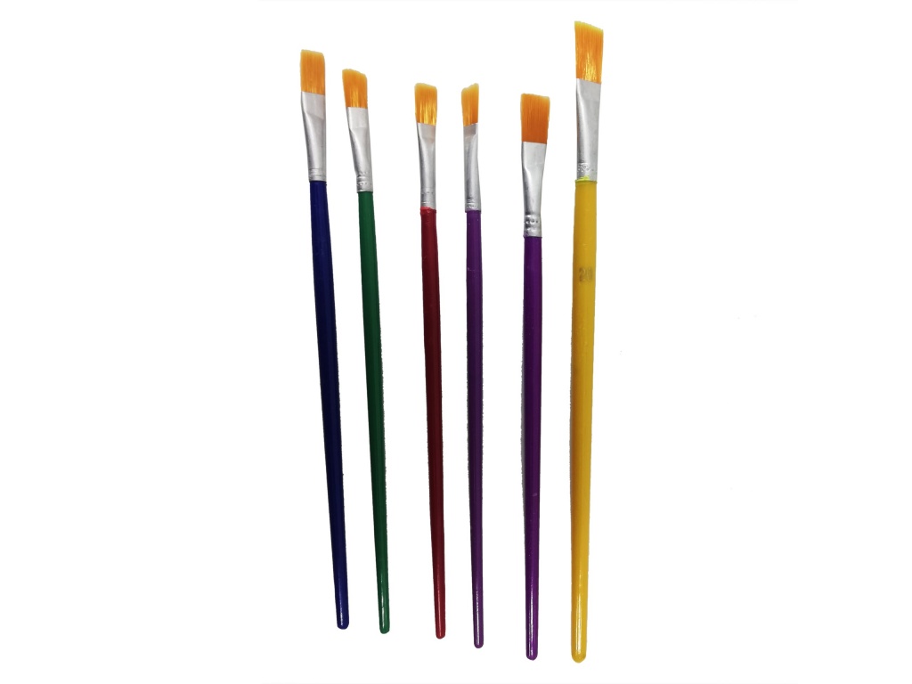 PINCEL SET DE 6 UNIDADES PLASTICO 20CM