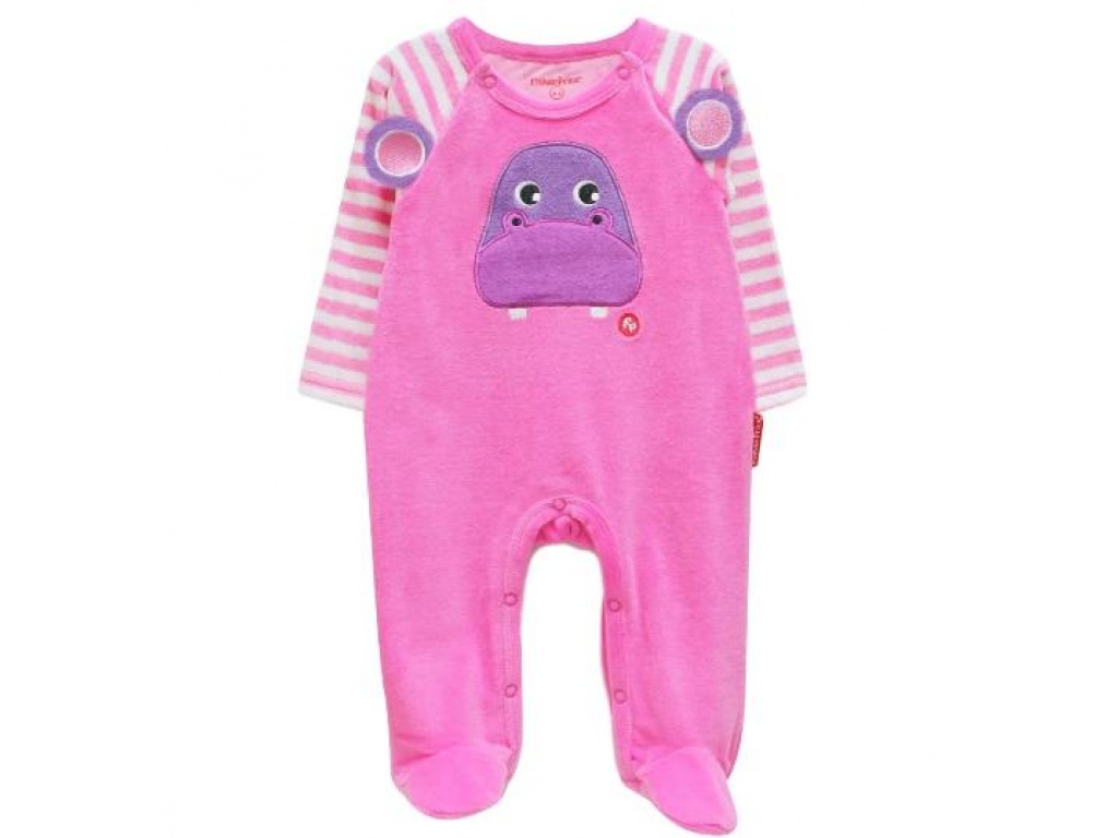 PIJAMA PLUSH FISHER PRICE HIPO FUCSIA 3-6M