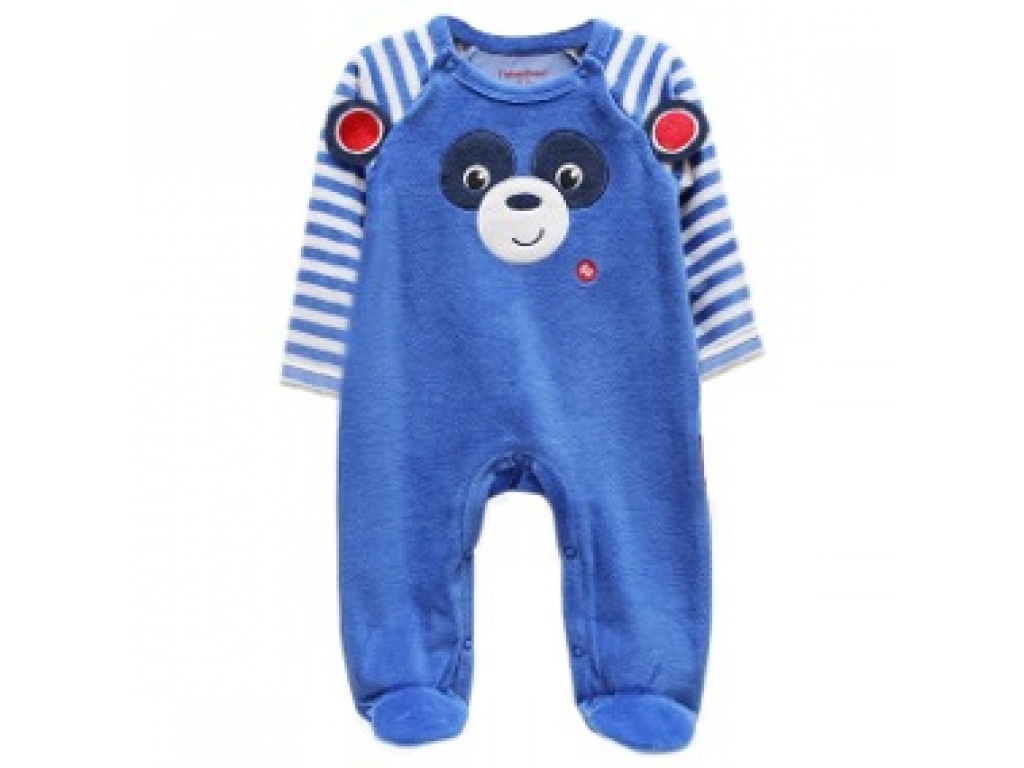 PIJAMA PLUSH FISHER PRICE OSO AZUL 9-12M