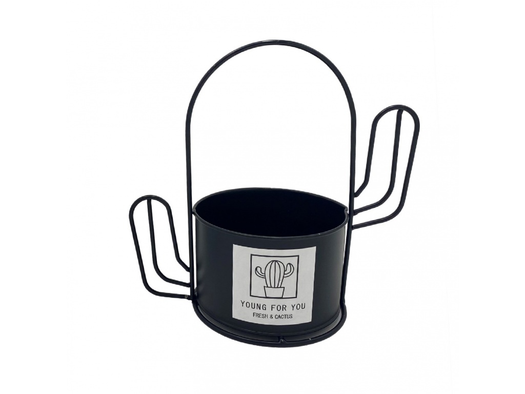 MACETA METAL CACTUS W454