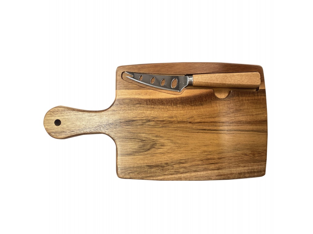 TABLA MADERA RECTANGULAR 1 CUCHILLO QUESO