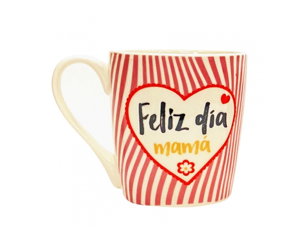 TAZA DE LOZA MAMA CORAZONES