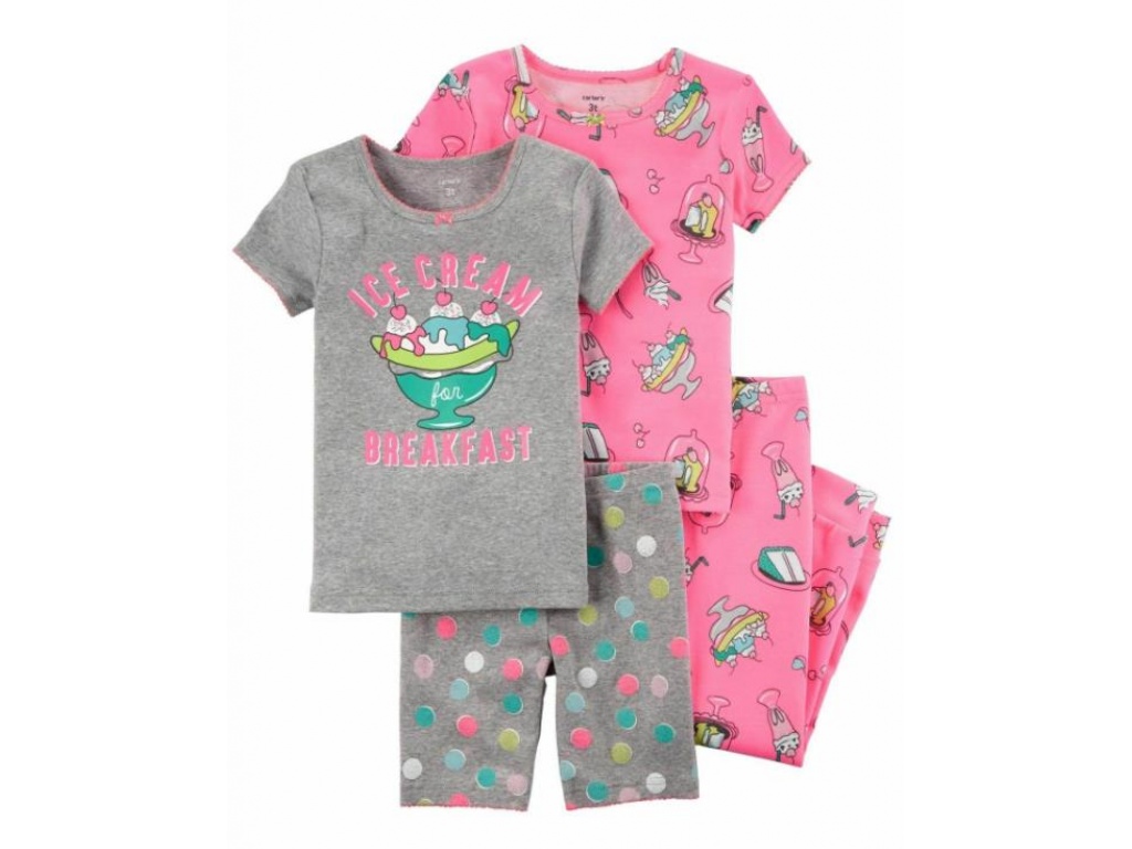 PACK X2 PIJAMAS CARTERS ALGODON ICE CREAM 2T