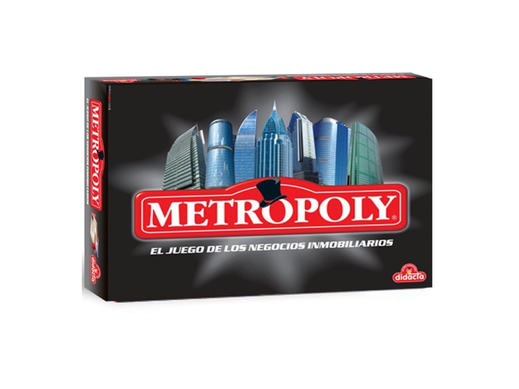 JUEGO DE MESA METROPOLY EL JUEGO DE LOS NEGOCIOS INMOBILIARIOS  DIDACTA