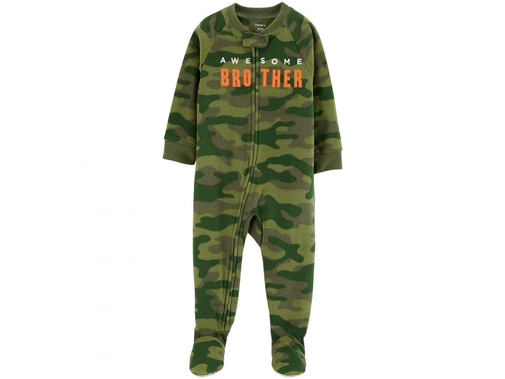 PIJAMA CARTERS MICROPOLAR CAMUFLADO 12M