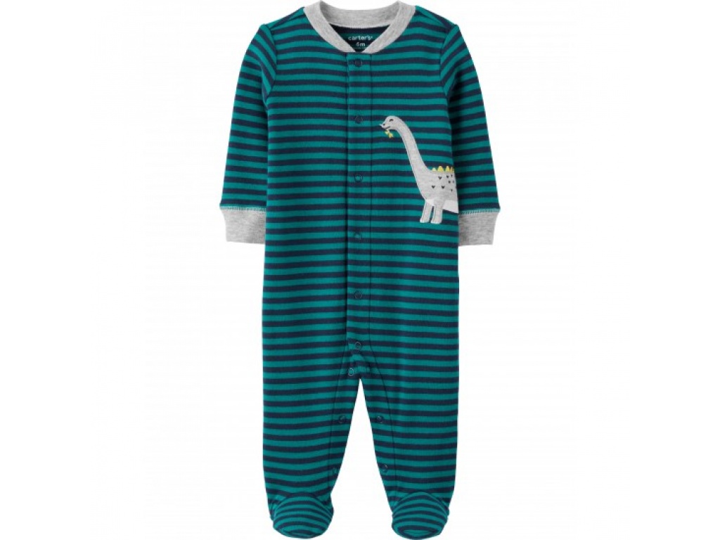 PIJAMA CARTERS ALGODON DINO RAYAS 3M