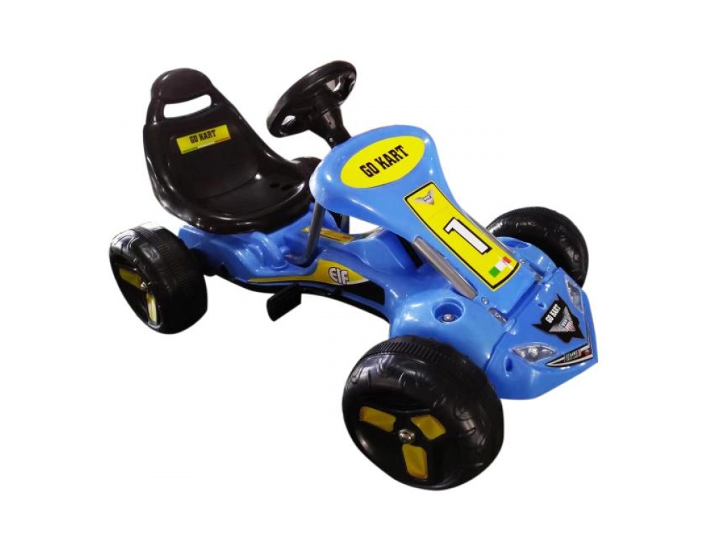 AUTO KART A PEDAL GO KART NUMERO 1 AZUL