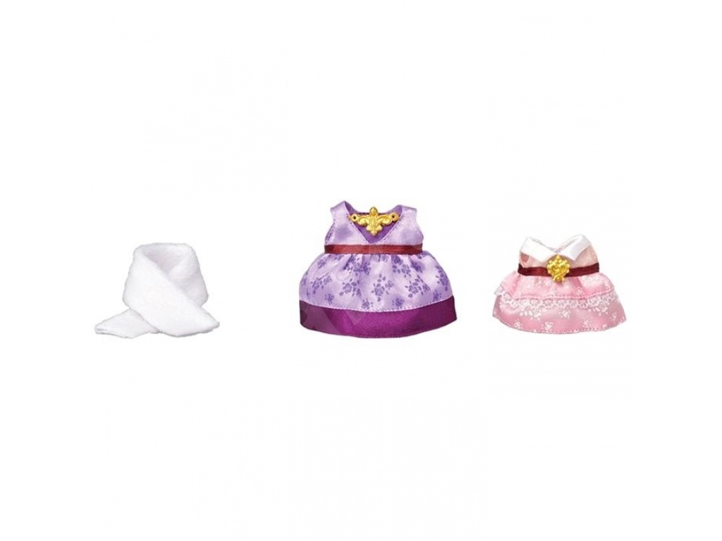 SYLVANIAN FAMILIES SET DE 2 VESTIDOS ROSA Y VIOLETA