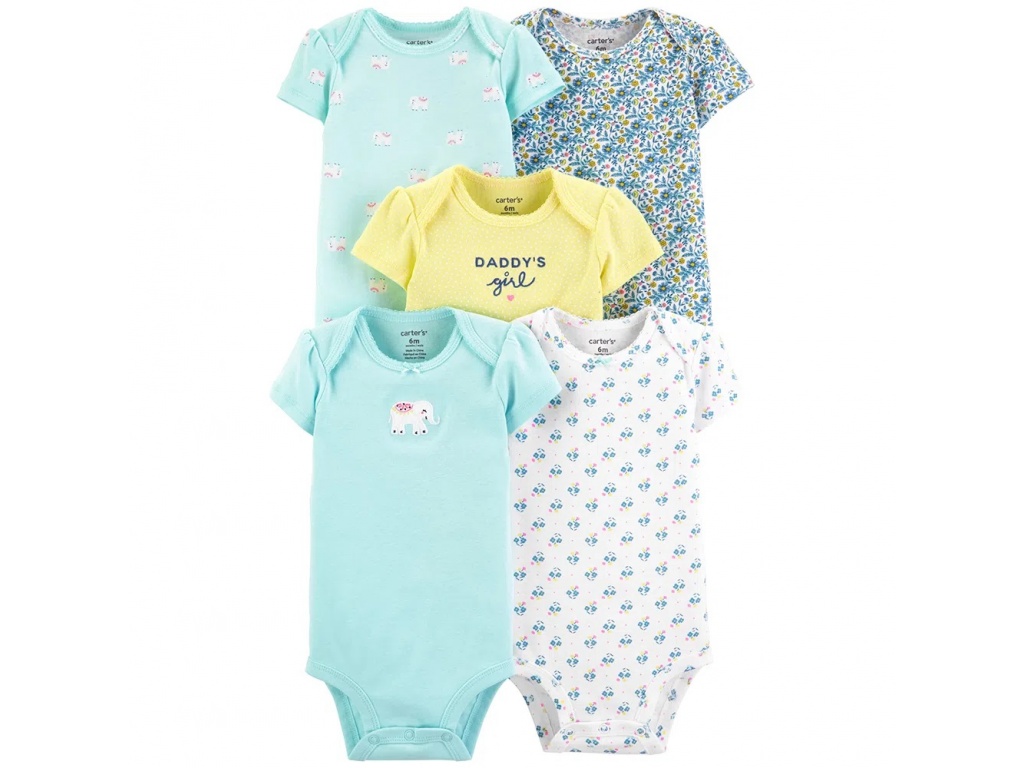 SET X 5 BODY ESTAMPADOS BEBE