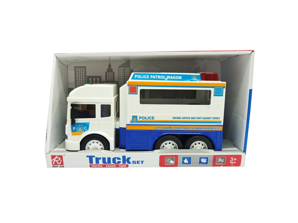 CAMION POLICIA CON LUZ Y SONIDO