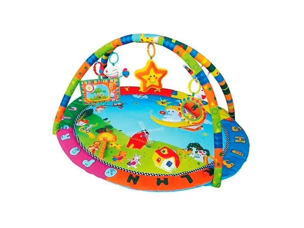 GIMNASIO ALFOMBRA PARA BEBE REDONDO PVC