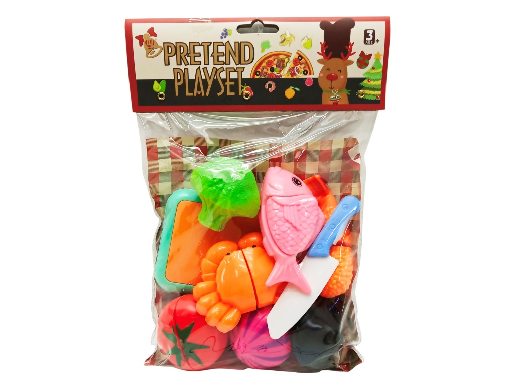 FRUTAS Y VERDURAS CON VELCRO 11PZAS