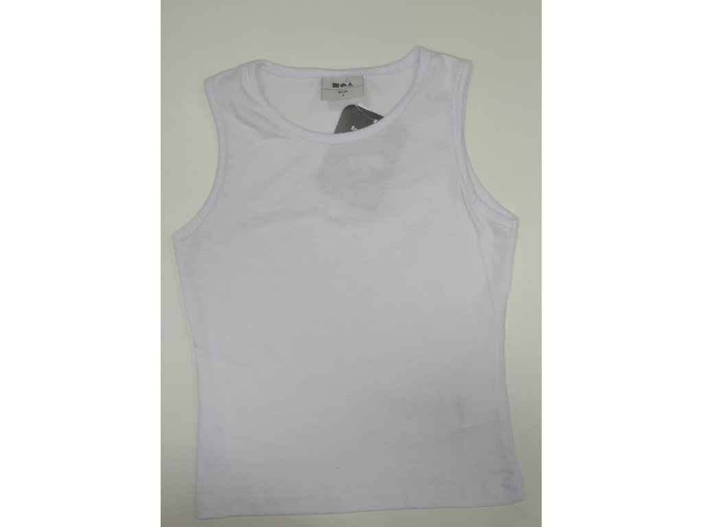 MUSCULOSA DE ALGODN BLANCA