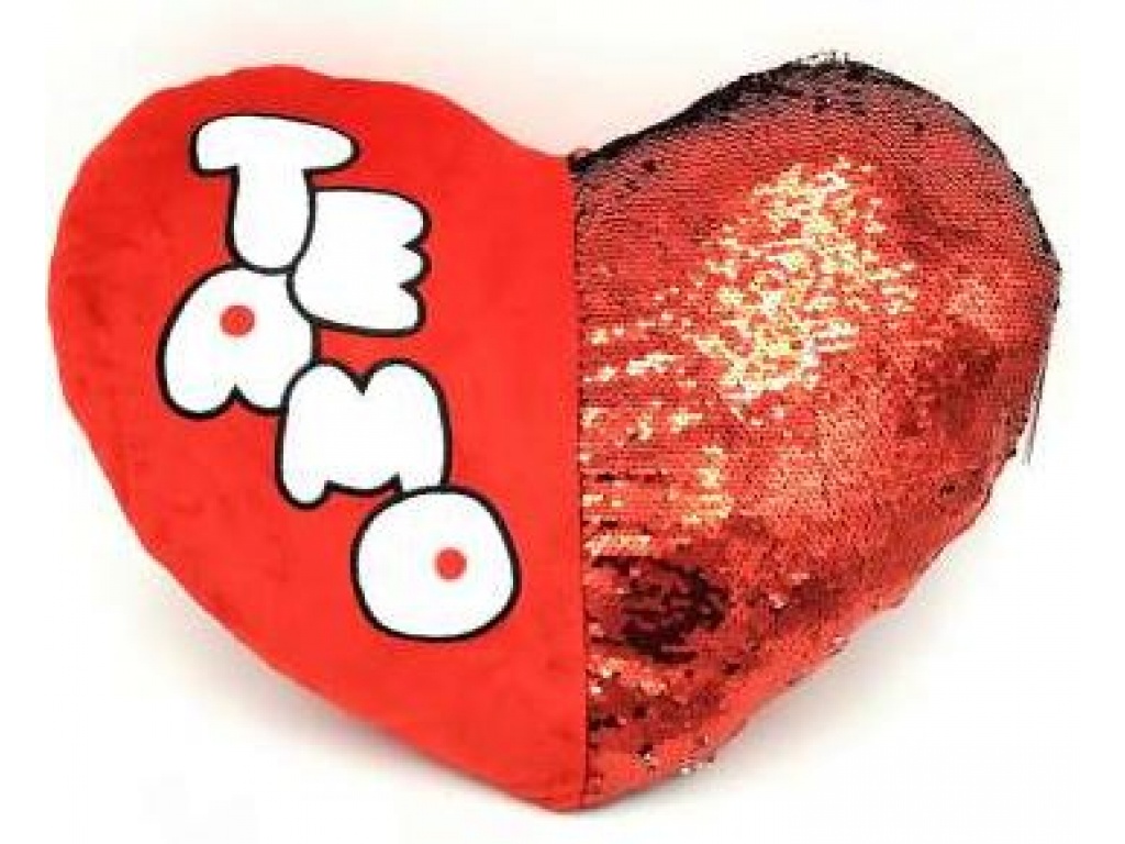 PHI PHI CORAZON CON LENTEJUELAS TE AMO 45 CM