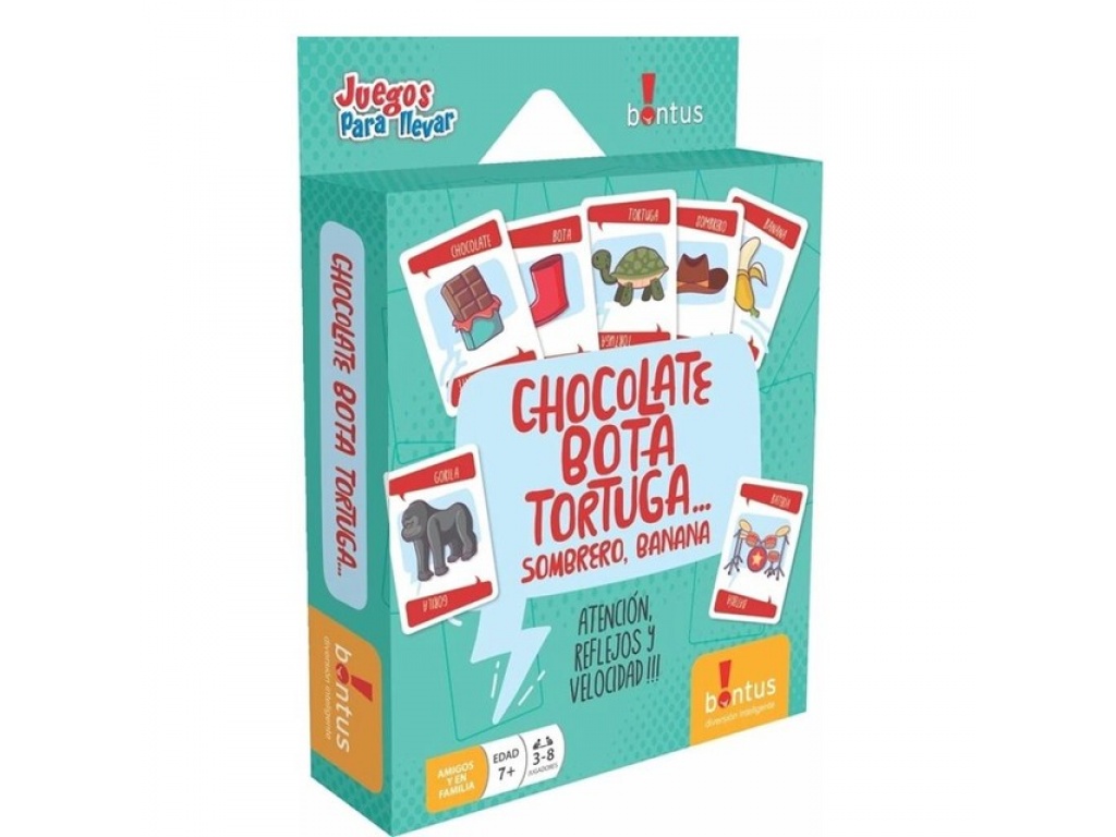 CARTAS INFANTILES JUEGO PARA LLEVAR CHICOLATE BOTA TORTUGA