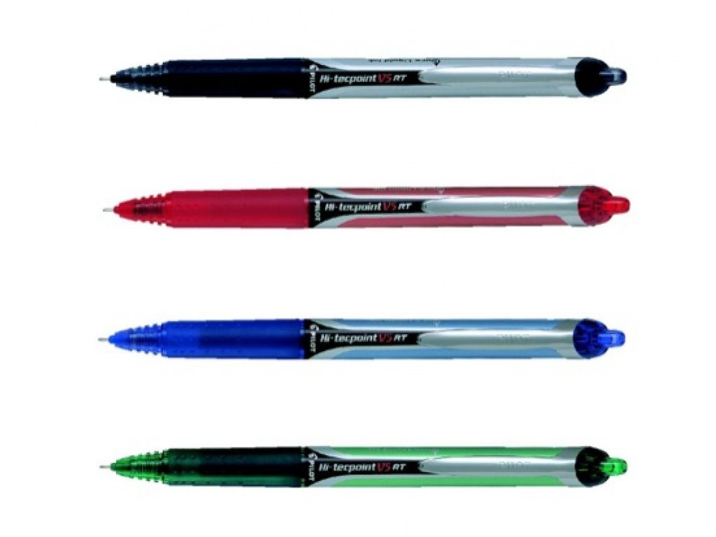 Pilot Boligrafo V5-RT Grip Retractil Azul