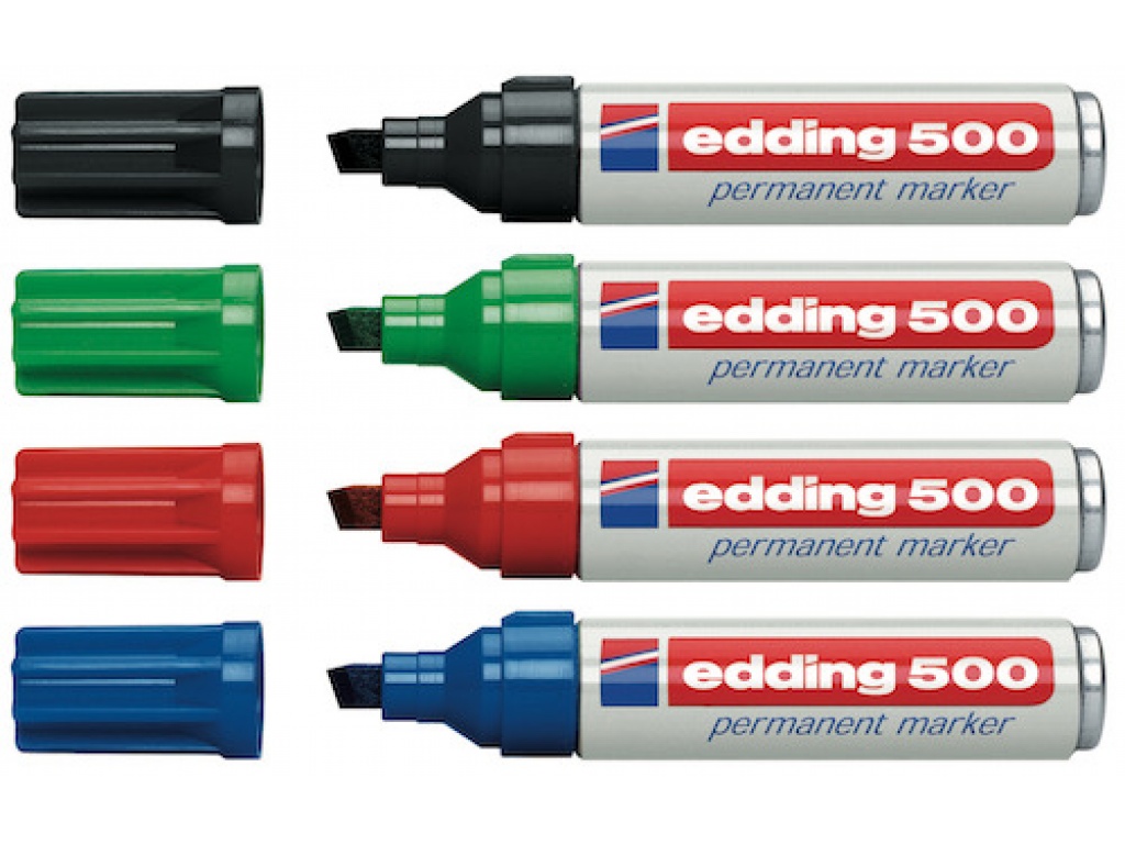 MARCADOR EDDING 500 ROJO