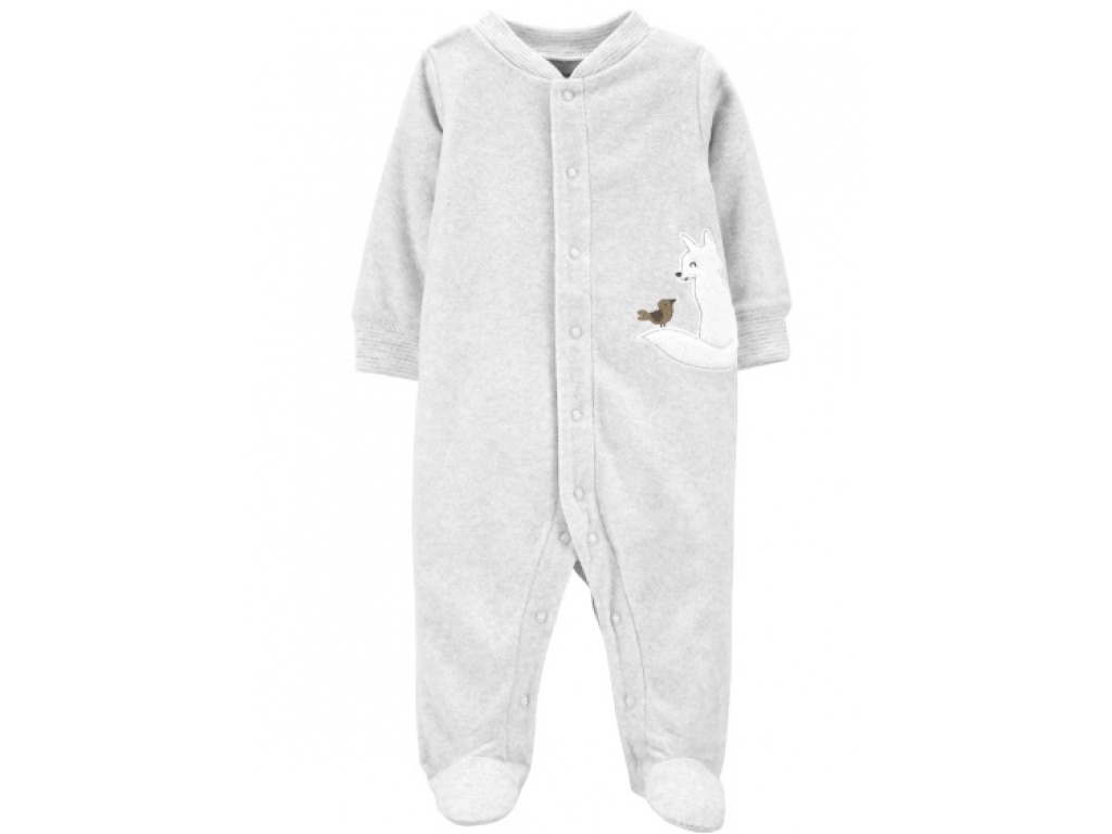 PIJAMA CON PIE ZORRO MICROPOLAR BEBE CARTERS 9M