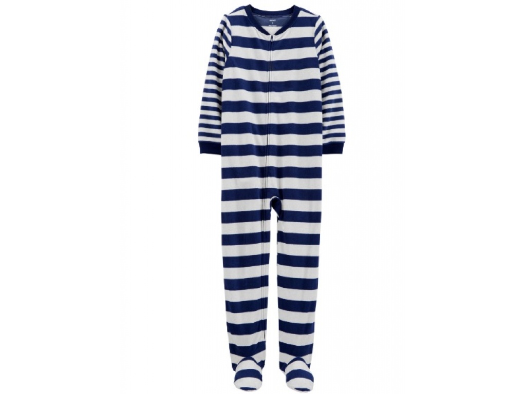 PIJAMA CON PIE A RAYAS MICROPOLAR NIO CARTERS 7T